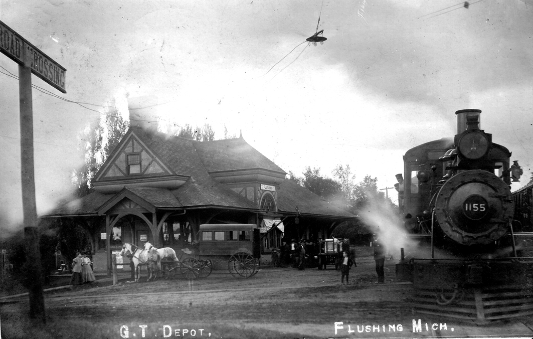 Flushing Depot with Train